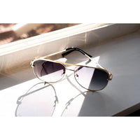 Gold/Gray- High Quality Unisex Aviator Sunglasses