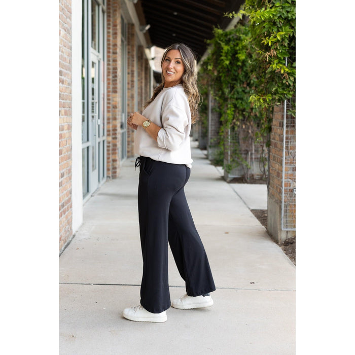 Ready to Ship | The Morgan - Casual Loose Fit LUXE Wide Leg Pants