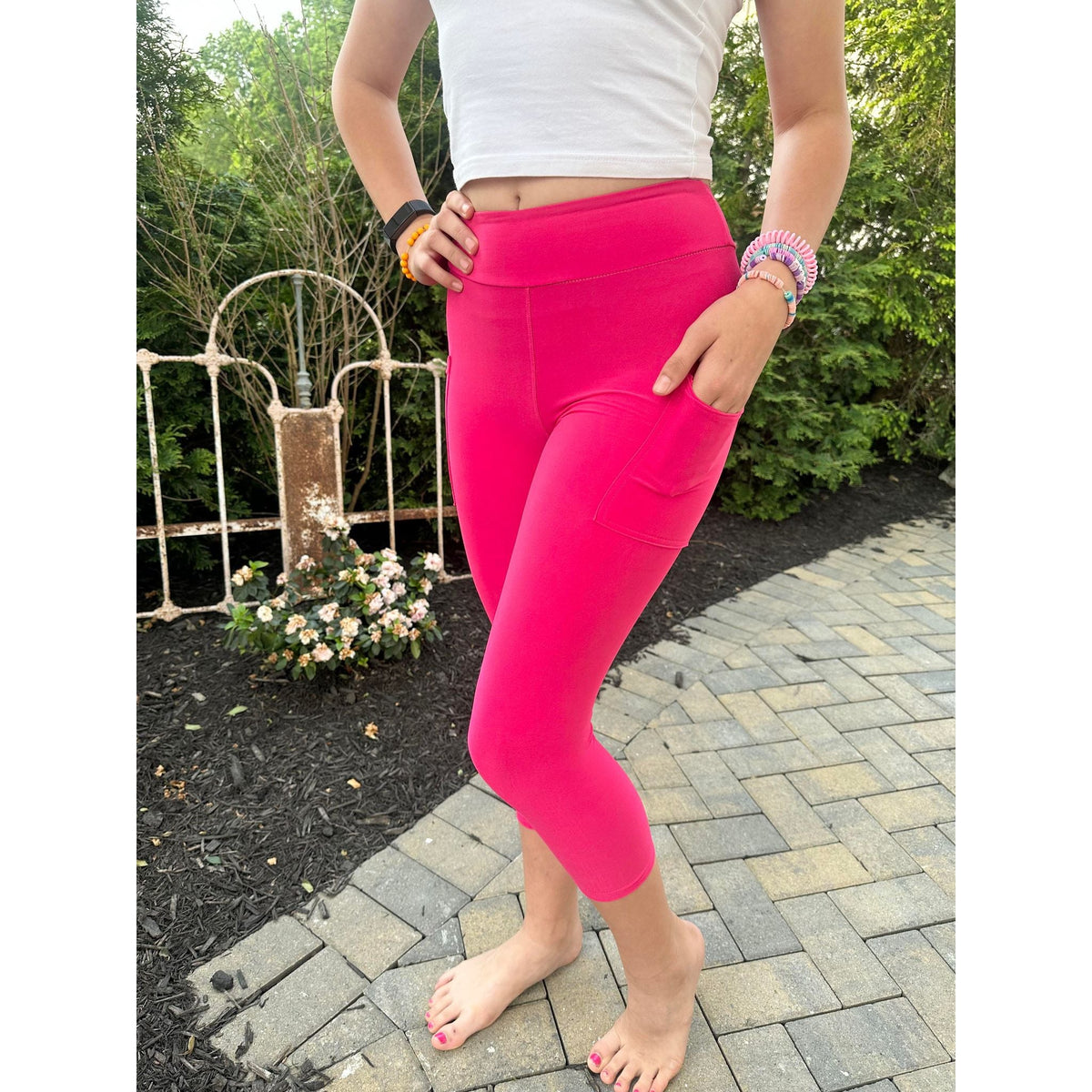 Ready to Ship | Hot Pink CAPRI Collection  - Luxe Leggings by Julia Rose®