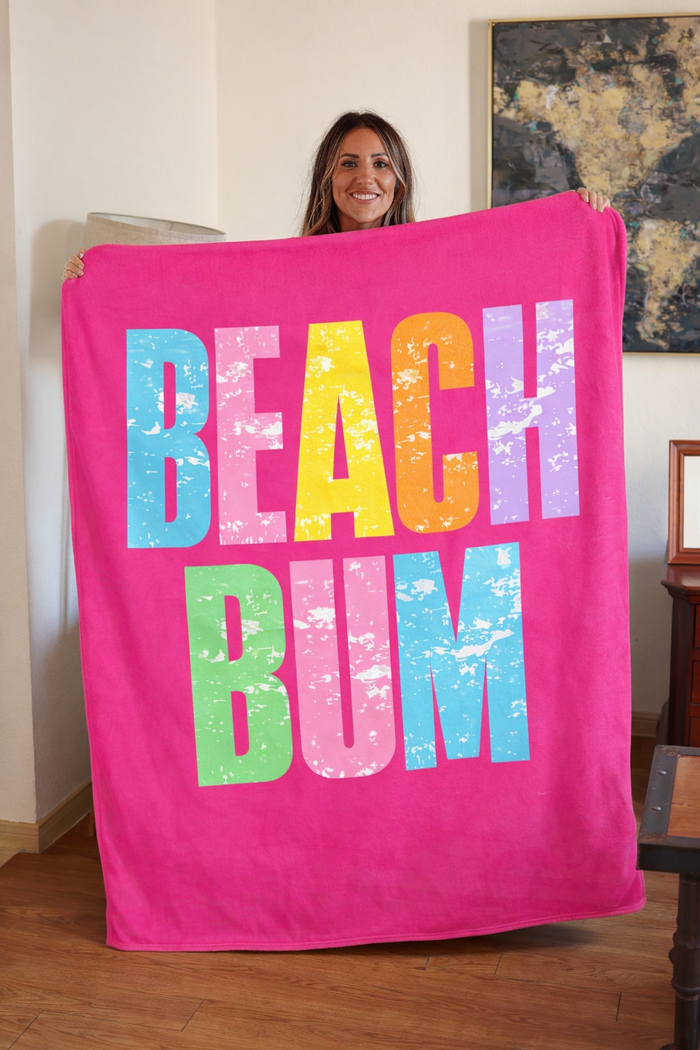 PreOrder | Beach Bum Blanket - Hot Pink
