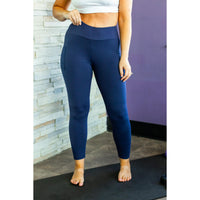 Ready to Ship | The Riley - 7/8 Ankle Length NAVY Leggings with Pockets*