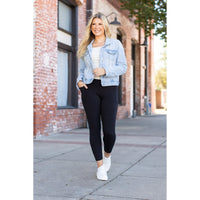 Ready to Ship  | The Alana - 7/8 Ankle Length BLACK Leggings with Pockets
