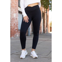 Ready to Ship | The Alexa High Waist Crossover Luxe Athleisure Leggings