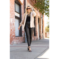 Farrah - High-Waisted Faux Leather Leggings