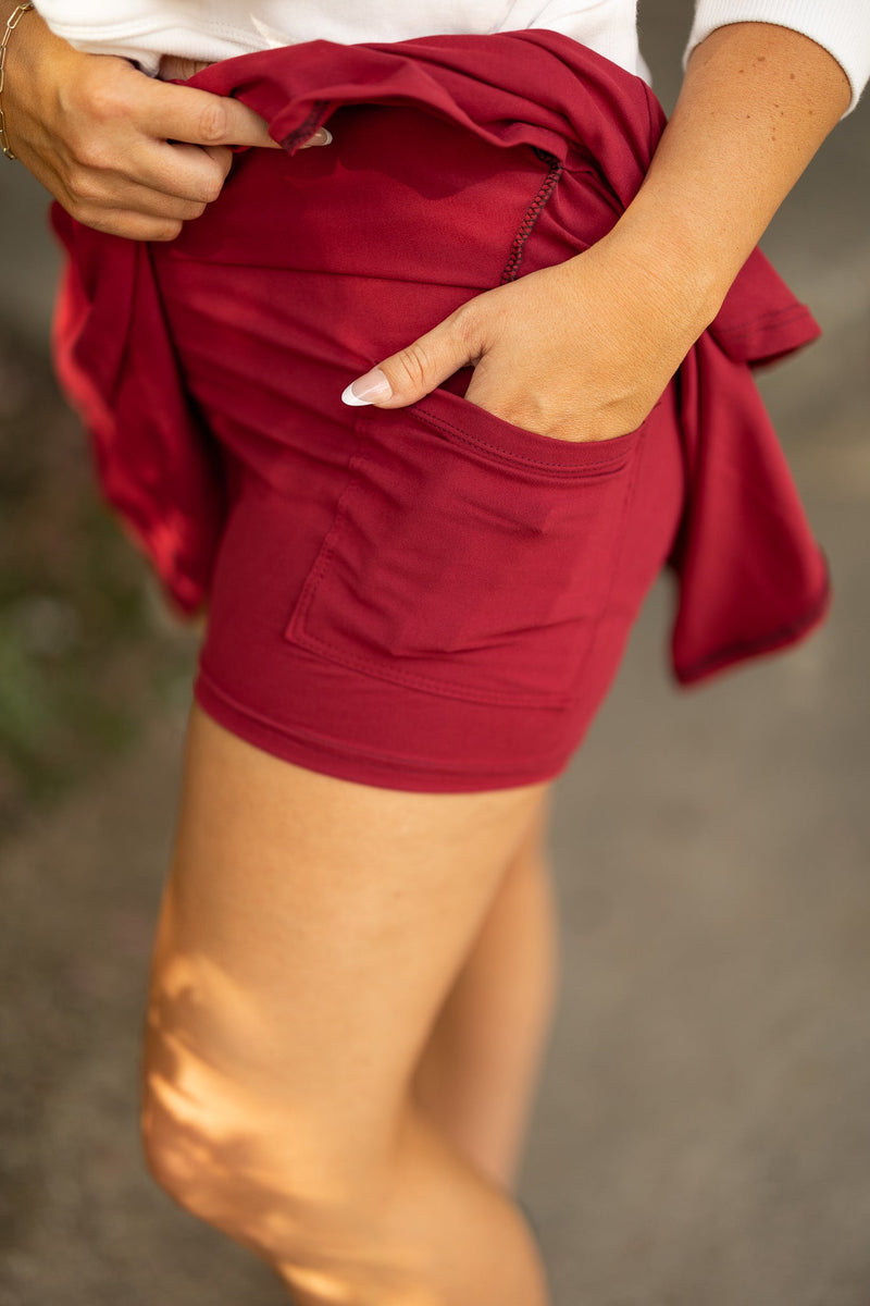 Ready to Ship | The RaeLynn RED Skort