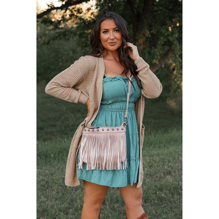 Boho fringe crossbody bag boutique fashion accessory