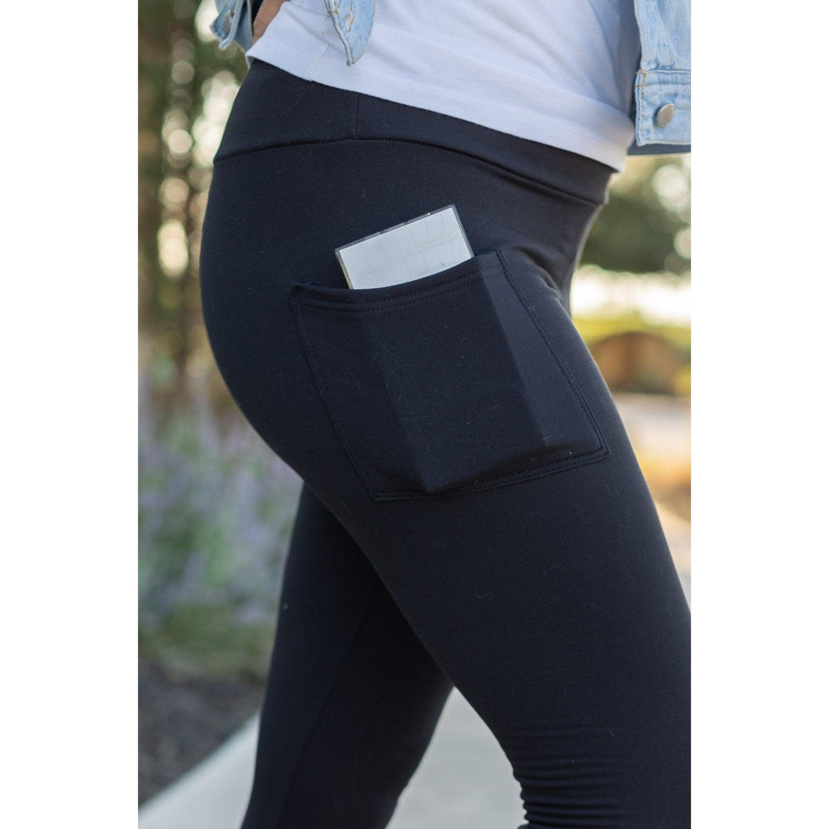 “Buttery soft black leggings for women with high waistband