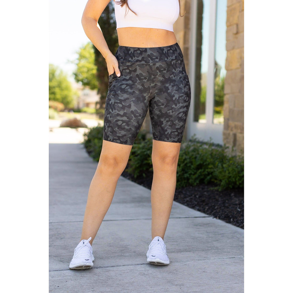 Ready to Ship | Army Camo BIKER Shorts -  - Luxe Leggings by Julia Rose®