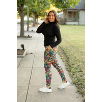 Ready to Ship | The Piper - Paisley Skull Leggings*