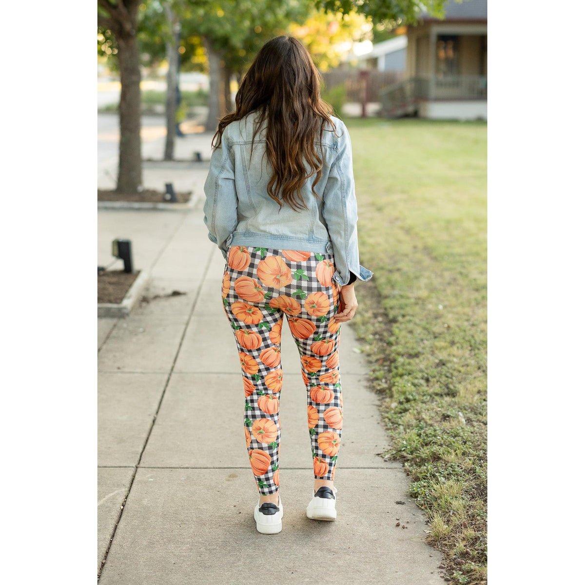 Ready to Ship  | The Peyton Plaid Pumpkin Leggings