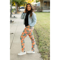 Ready to Ship  | The Peyton Plaid Pumpkin Leggings