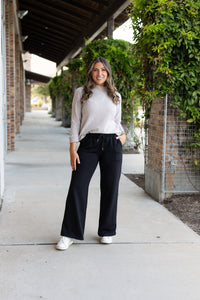Jenna - Comfy Wide Leg Fleece pants*