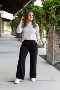 Jenna - Comfy Wide Leg Fleece pants*