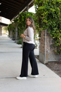 Jenna - Comfy Wide Leg Fleece pants*