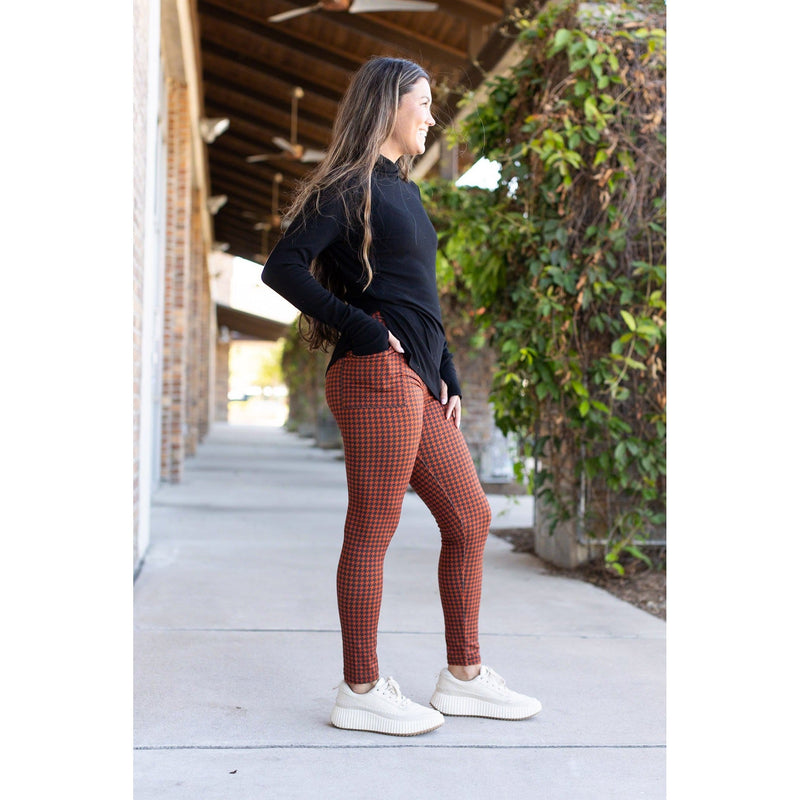 Ready to Ship | Houndstooth Full Length Leggings Round 2