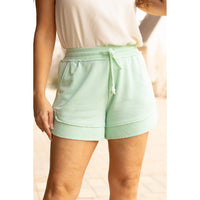 Ready to Ship | The Emelia Terry Cloth Shorts - Mint