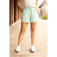 Ready to Ship | The Emelia Terry Cloth Shorts - Mint
