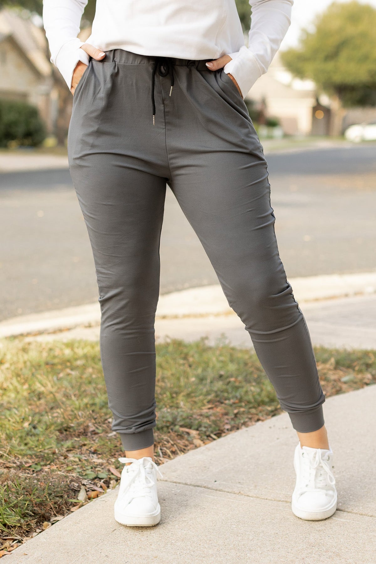 Ready to Ship | The Cindy Charcoal Joggers - Luxe Leggings by Julia Rose®