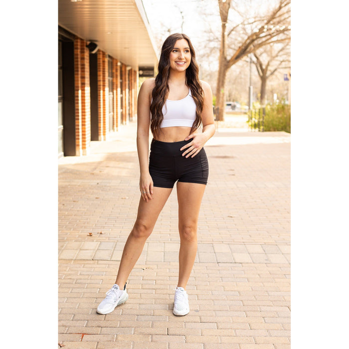 Julia Rose The Sasha pro biker 3-inch shorts high-waisted women’s biker shorts