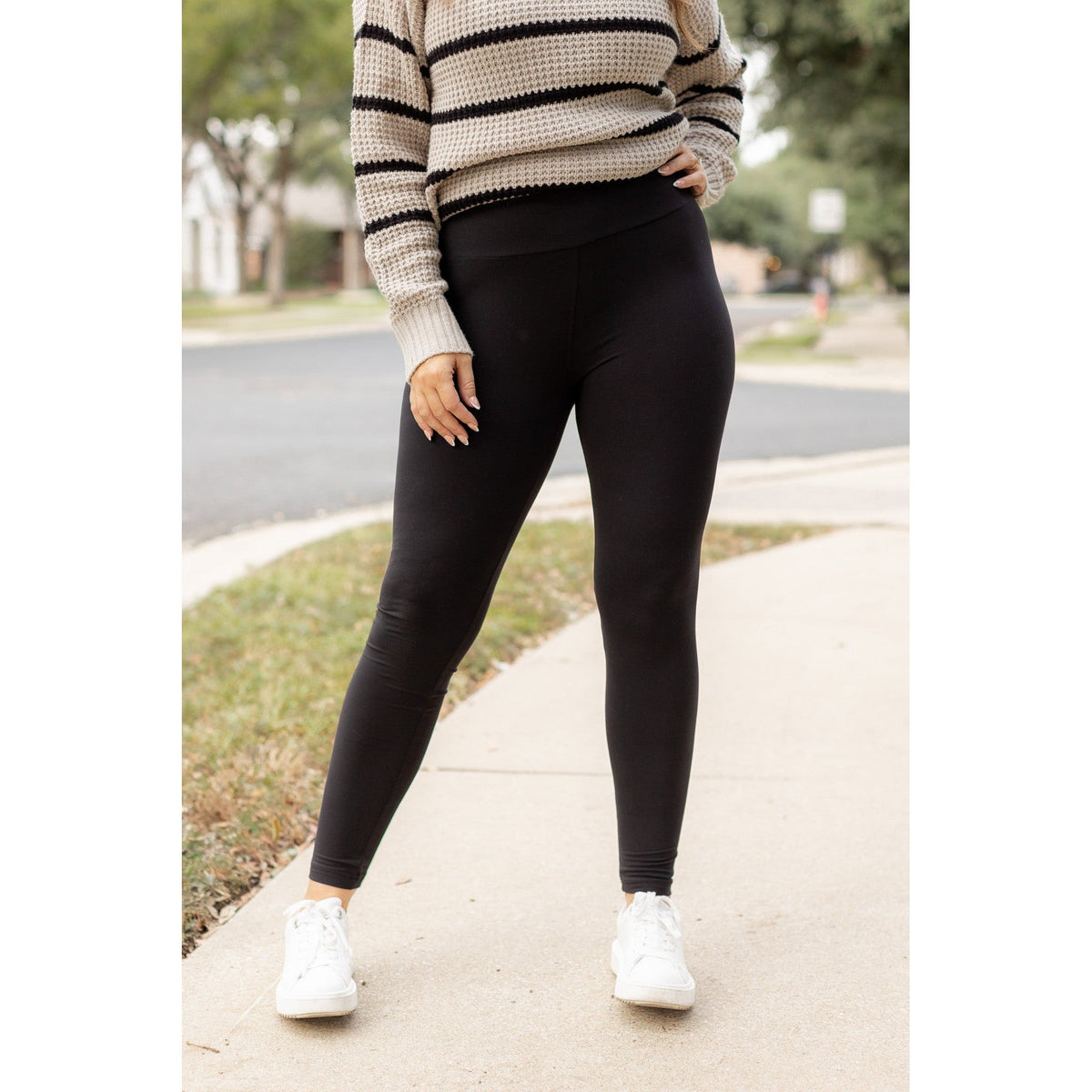 Ready to Ship | FULL LENGTH, NO POCKET Black Leggings - Round 2