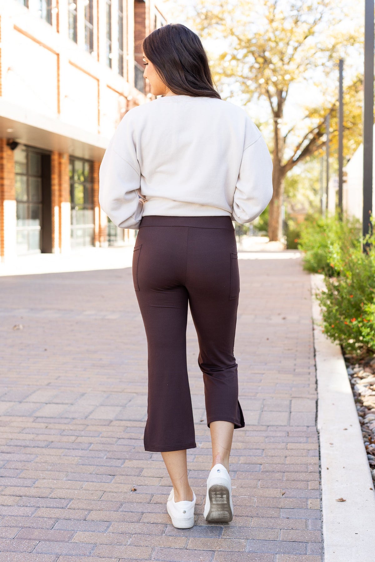 Ready to Ship  | The Whitney - Brown High Waisted Gaucho Pants ROUND 2 *