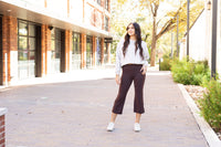 Ready to Ship  | The Whitney - Brown High Waisted Gaucho Pants ROUND 2 *