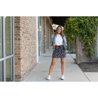 Ready to Ship | The Millie -  White Bow Jogger Skirt