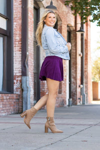 The Bailey Purple Skort