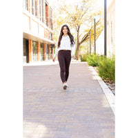 Belle - Brown Fleece Full Length Leggings with Pockets*