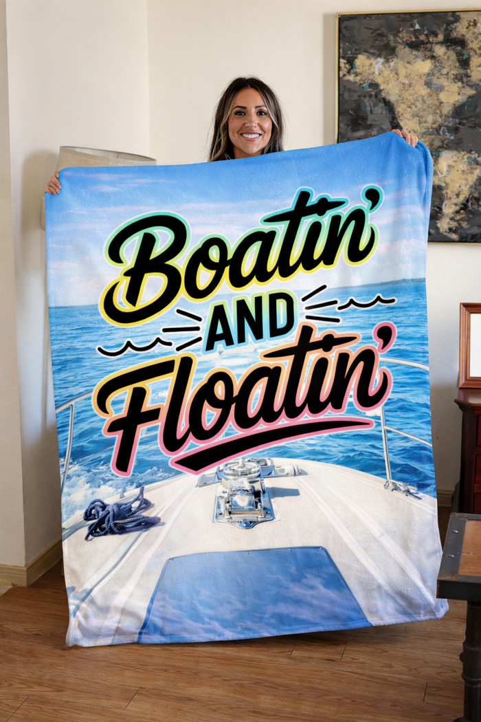 PreOrder | “Boatin’ & Floatin’” Blanket 🚤☀️ - Ocean