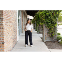 Buttery soft wide leg pants by Julia Rose with relaxed fit