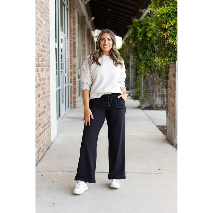 Ready to Ship | The Morgan - Casual Loose Fit LUXE Wide Leg Pants