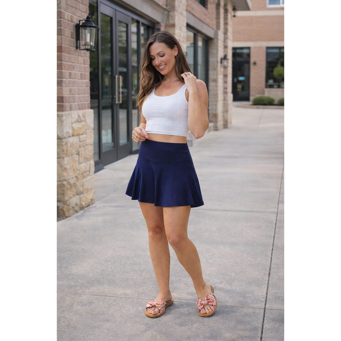 Josie -  Navy Skort
