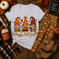 Happy Fall Y'all V-NECK