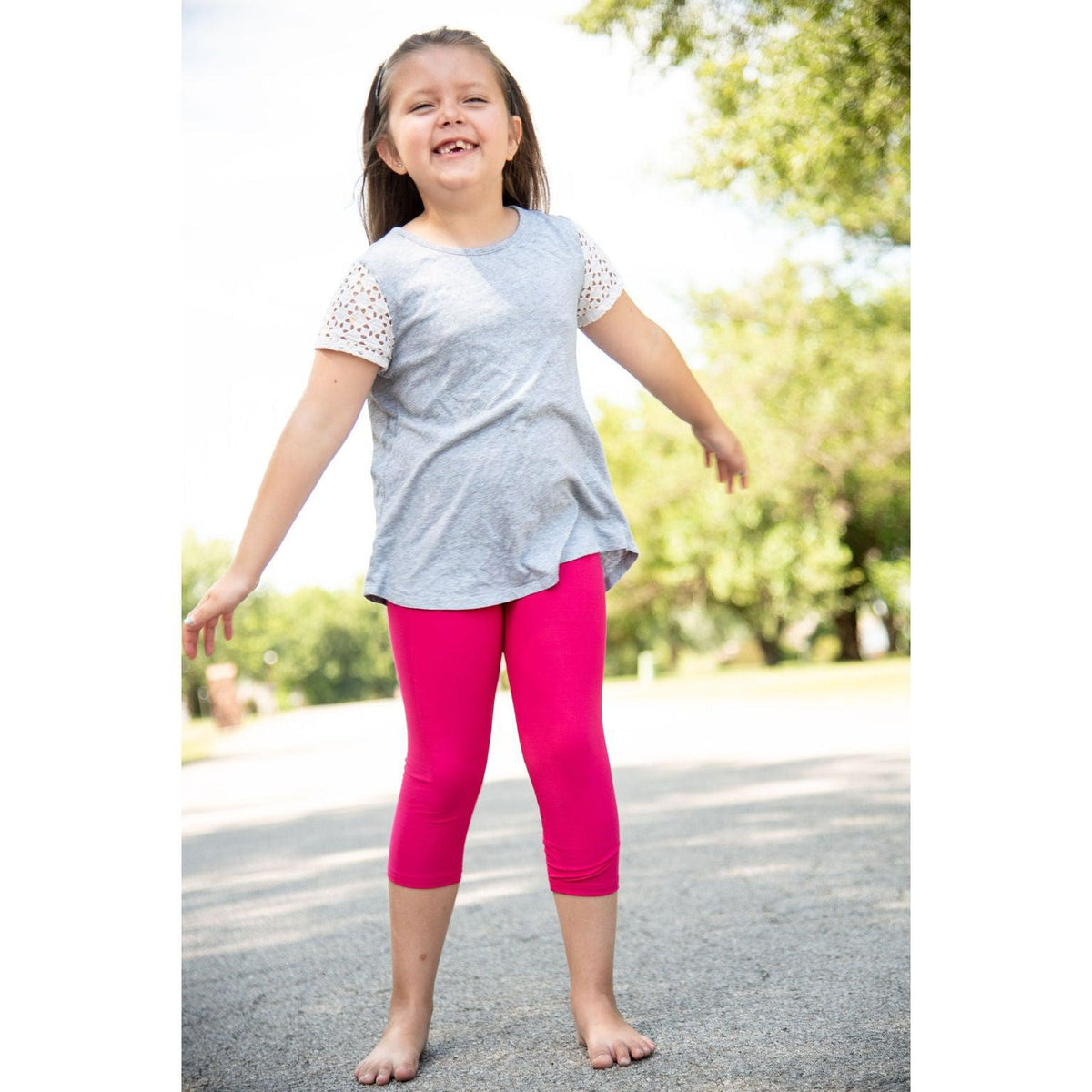 Ready to Ship | Hot Pink CAPRI Collection  - Luxe Leggings by Julia Rose®