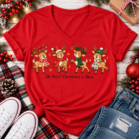 Oh Deer Christmas is Here Graphic Apparel