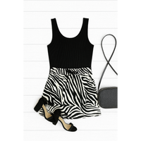 Ready to Ship | The Zoe - Zebra Print Jogger Skirt