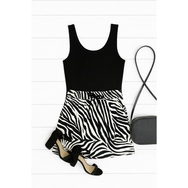 Ready to Ship | The Zoe - Zebra Print Jogger Skirt