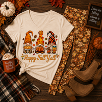 Happy Fall Y'all V-NECK