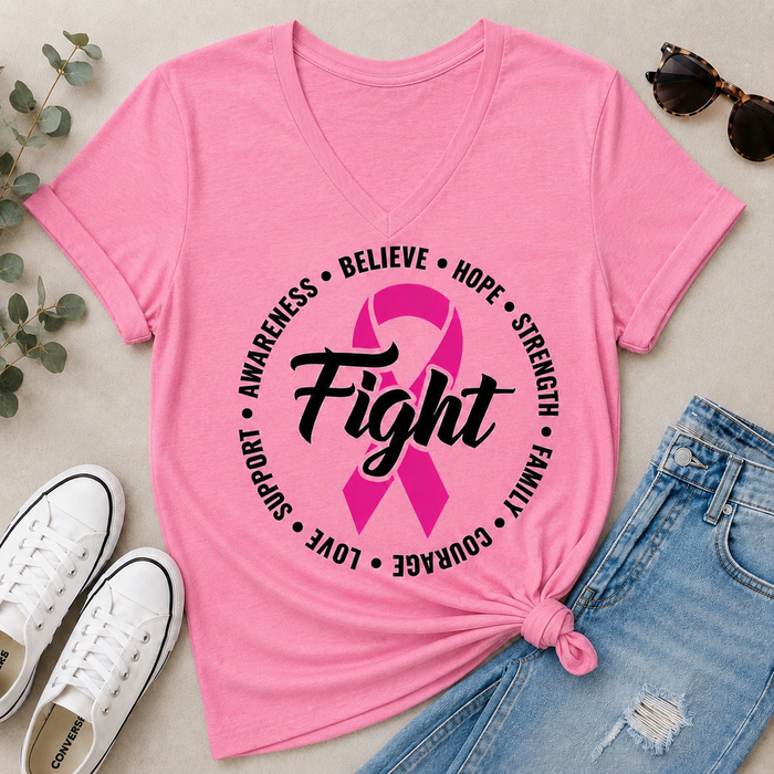 Breast Cancer Awareness V-NECK