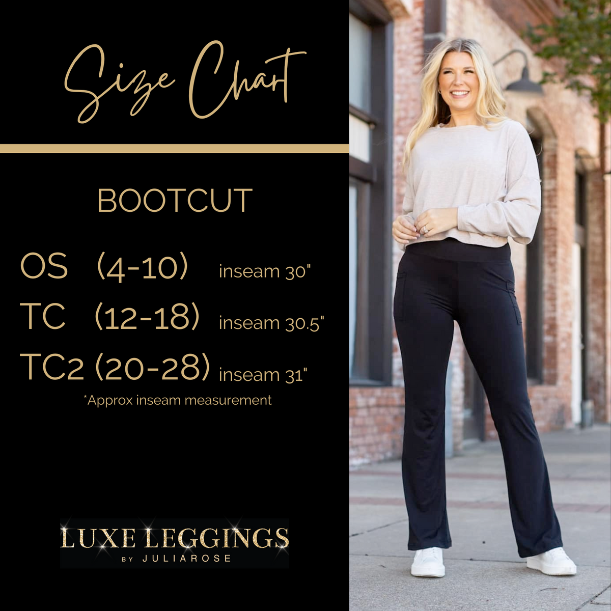 PreOrder  | The Liz - Crossover 30"  Bootcut Leggings with Pockets Round 2