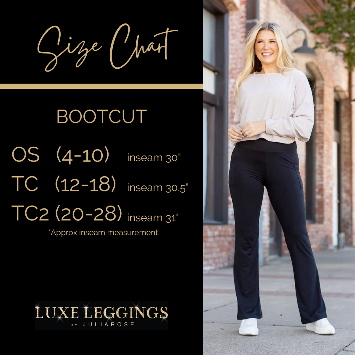 Jennifer 30" Plaid Bootcut Leggings