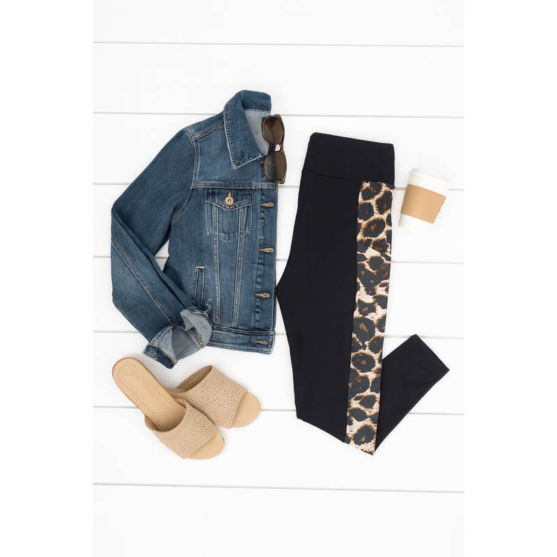Ready to Ship | The Lexi - Leopard 2.0 Panel Leggings