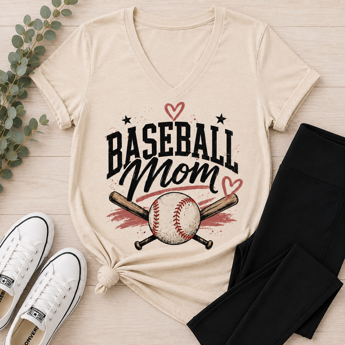 Baseball Mom Crewneck V-NECK
