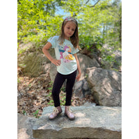 Julia Rose kids luxe leggings capris and biker shorts, Kids wearing Julia Rose luxe leggings