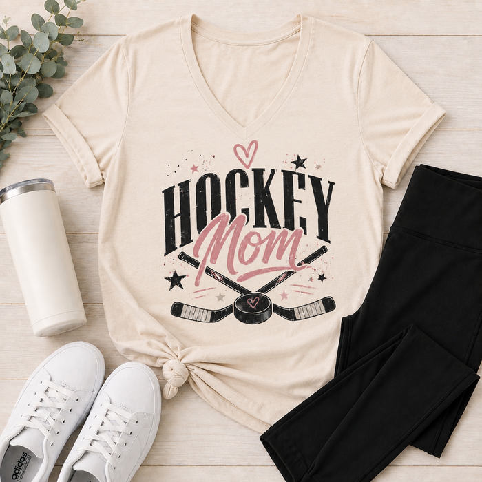Hockey Mom V-NECK