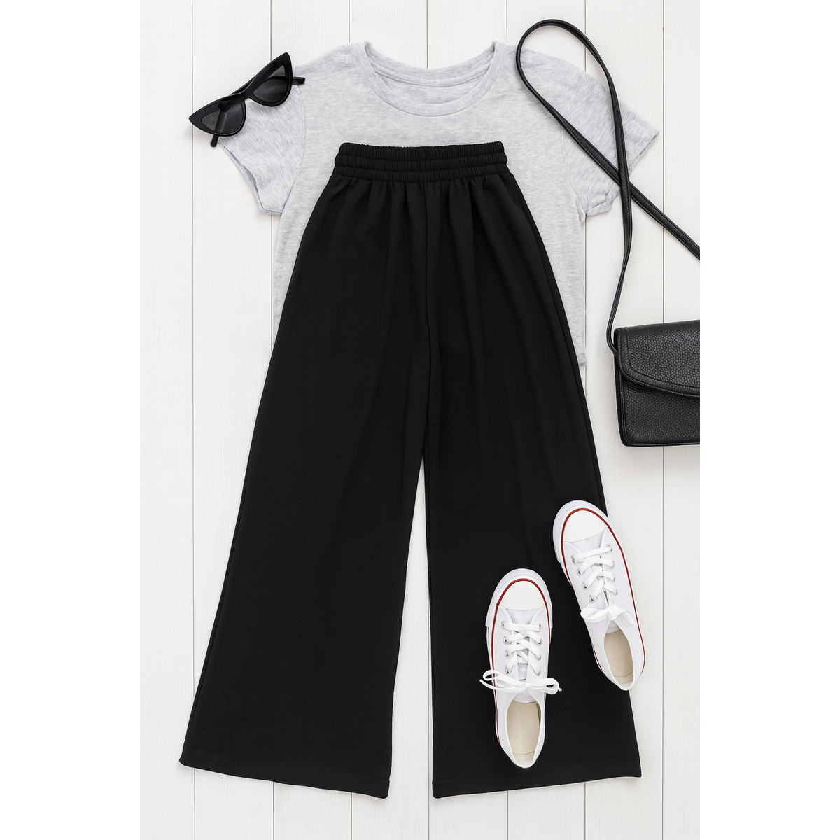 Ready to Ship | The Morgan - Casual Loose Fit LUXE Wide Leg Pants