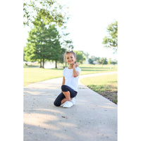 Julia Rose kids luxe leggings capris and biker shorts, Kids wearing Julia Rose luxe leggings