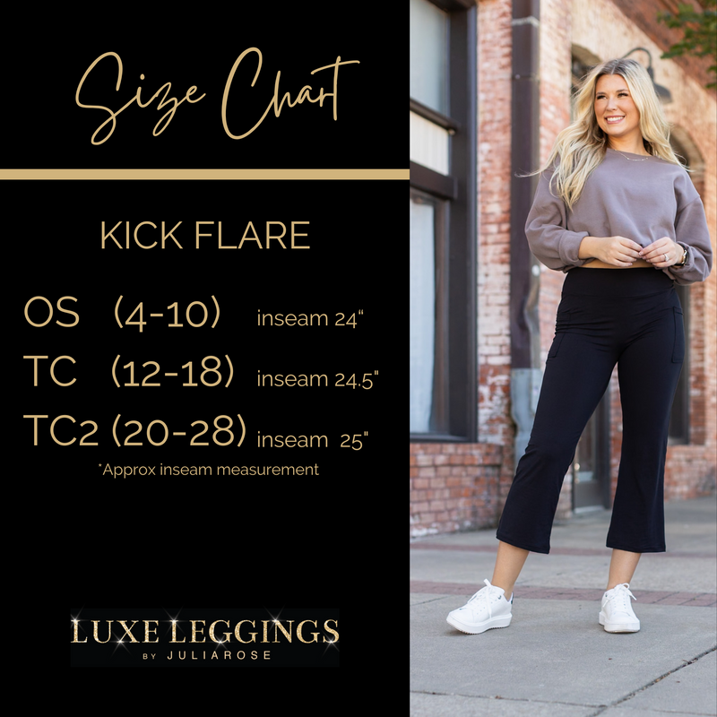 Ready to Ship | The Delilah - Kick Flare Leggings with Pockets