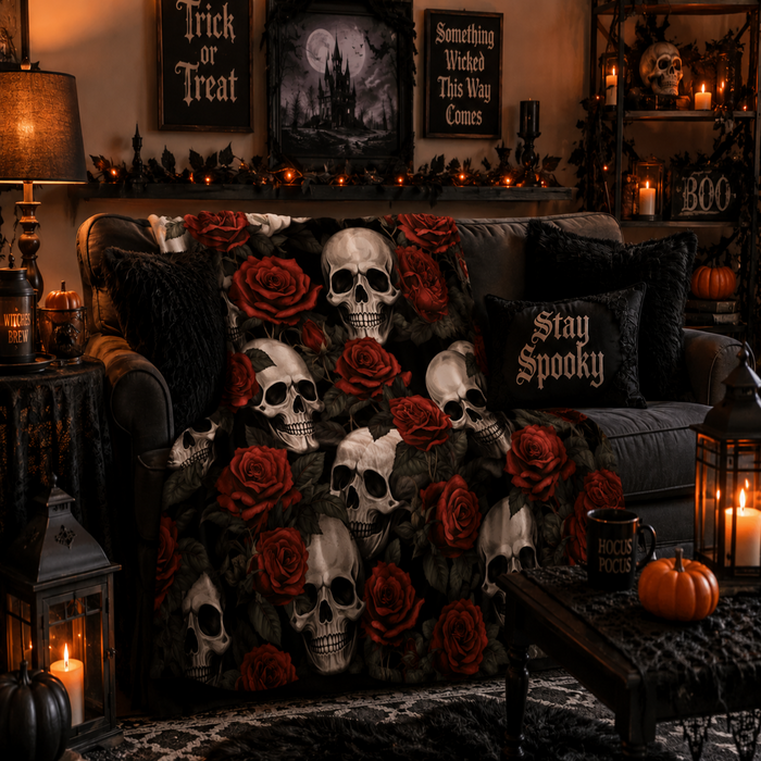 Skull Halloween Blankets